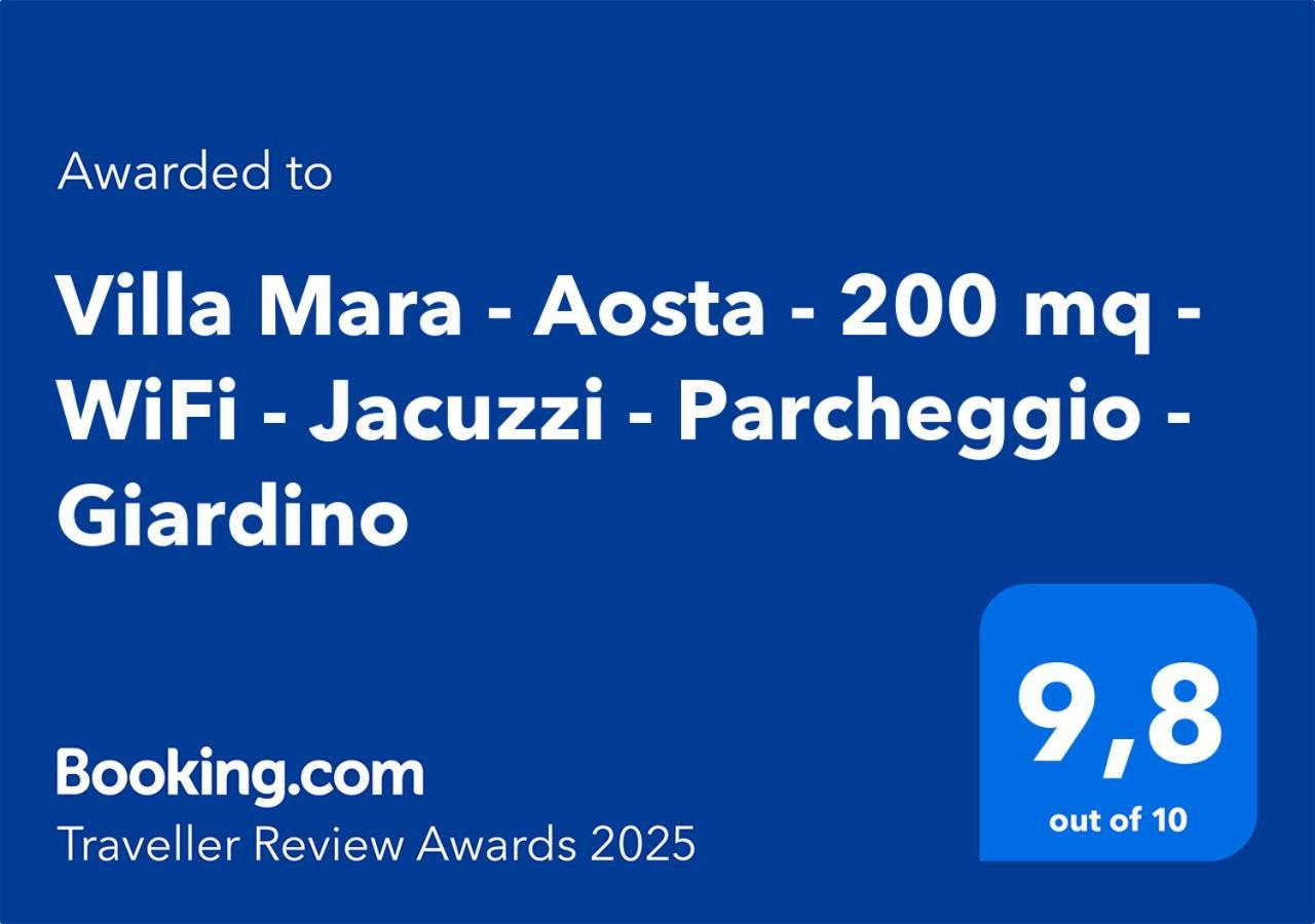 Villa Mara - Aosta - 200 Mq - Wifi - Jacuzzi - Parcheggio - Giardino Luaran gambar
